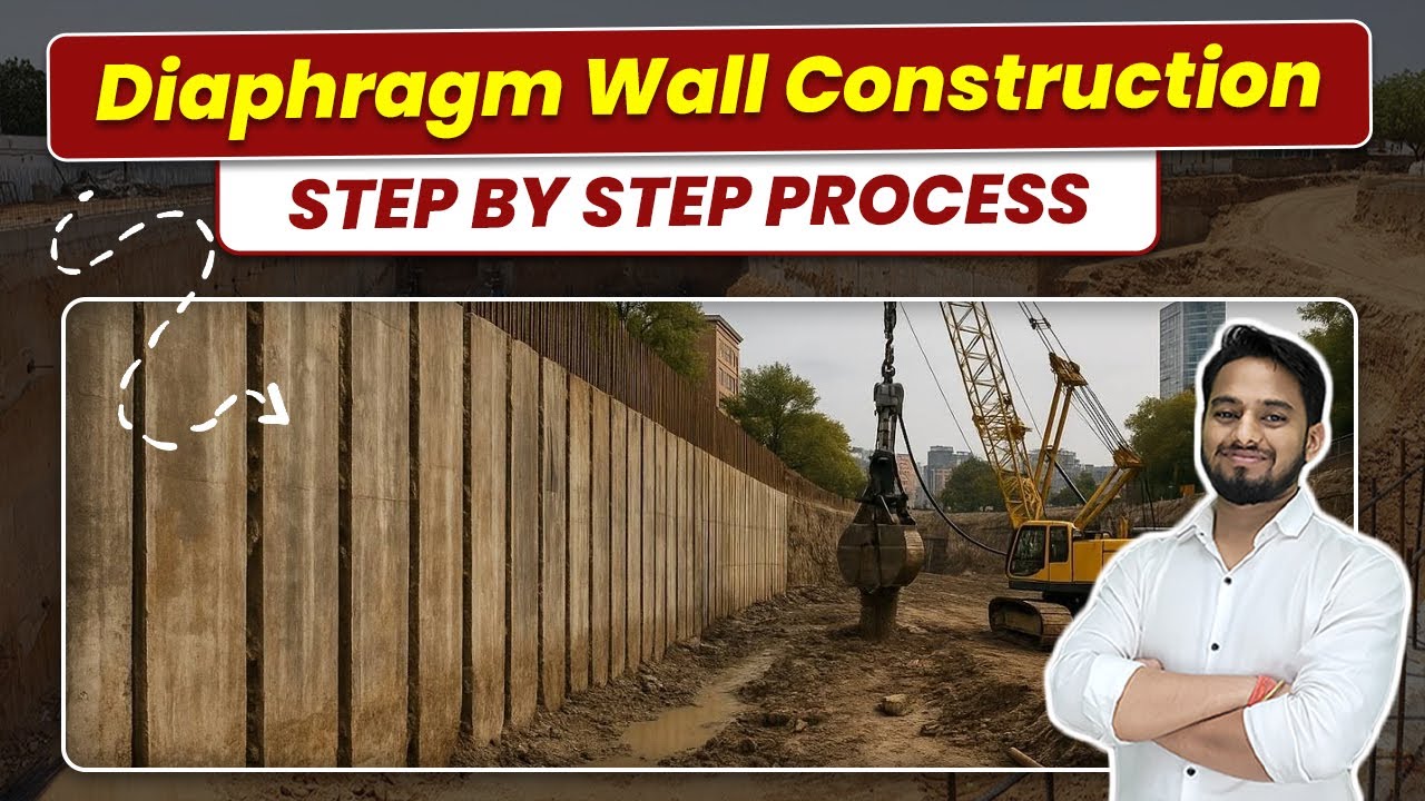 Diaphragm Wall Construction Explained: Step-by-Step Guide for Metro & Basement Projects ๐๏ธ