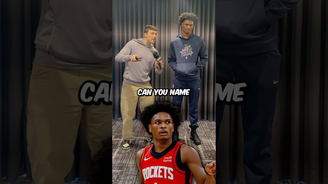 Amen Thompson Dominates NBA Presidential Trivia