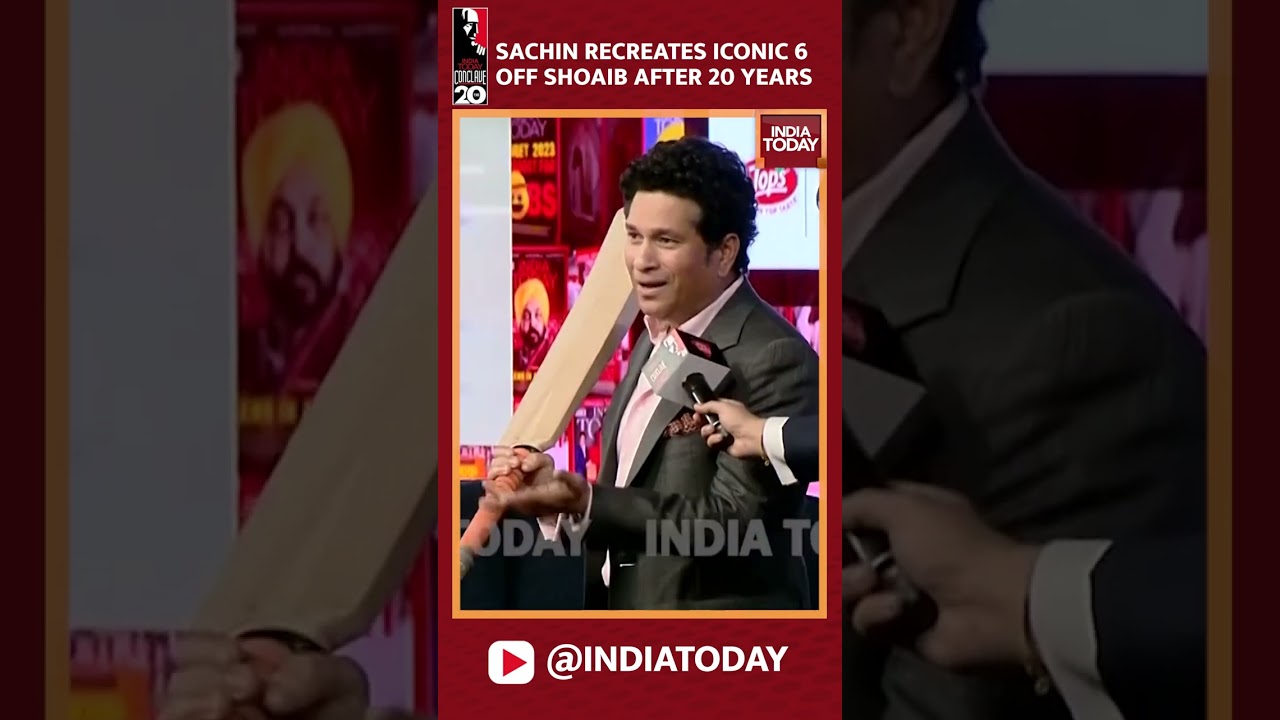 Sachin Tendulkar Recreates Iconic 6 Off Shoaib Akhtar 🏏