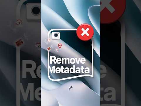 Remove metadata of image #shorts