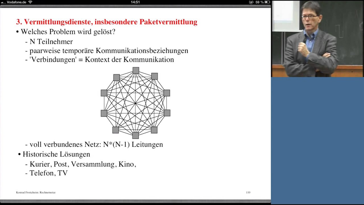 Rechnernetze Vorlesung 09 - Professor Froitzheim (11.11.2013)