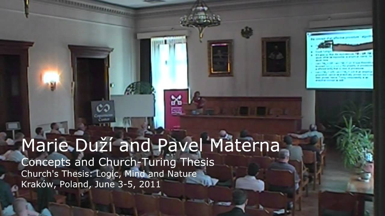 Concepts and Church-Turing Thesis - Marie Duží and Pavel Materna