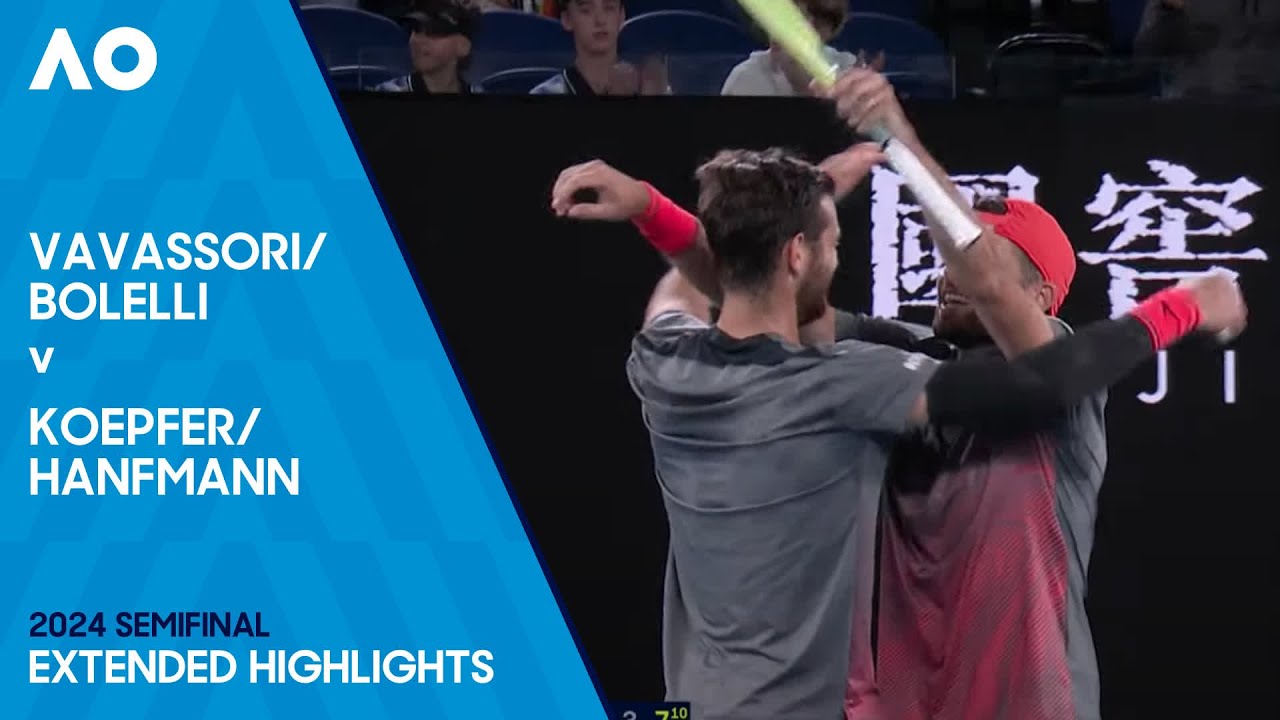 Australian Open 2024 Semifinals: Bolelli/Vavassori vs Hanfmann/Koepfer ๐พ