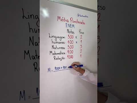 Como calcular sua nota final no ENEM!!!