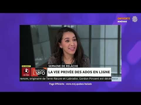 Empreinte numérique Entrevue Douaa Kachache D'abord l'info 26 02 2023