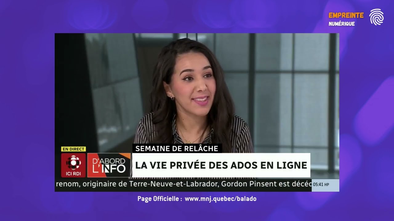 Douaa Kachache Discusses Digital Footprint & Privacy on D’Abord l’info 📱