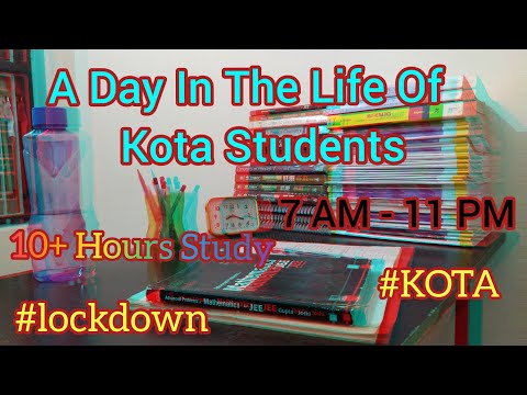 A day in the Life of Kota JEE Aspirant