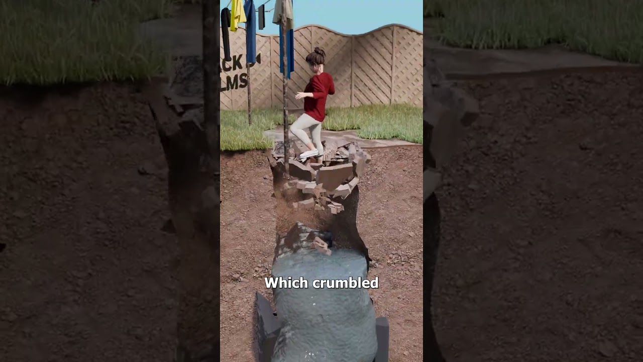 She Fell Into A Sinkhole 😨