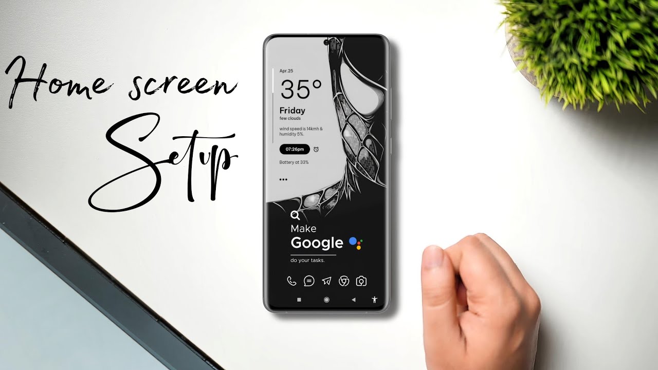 Minimal Android Setup with Nova Launcher 🖤