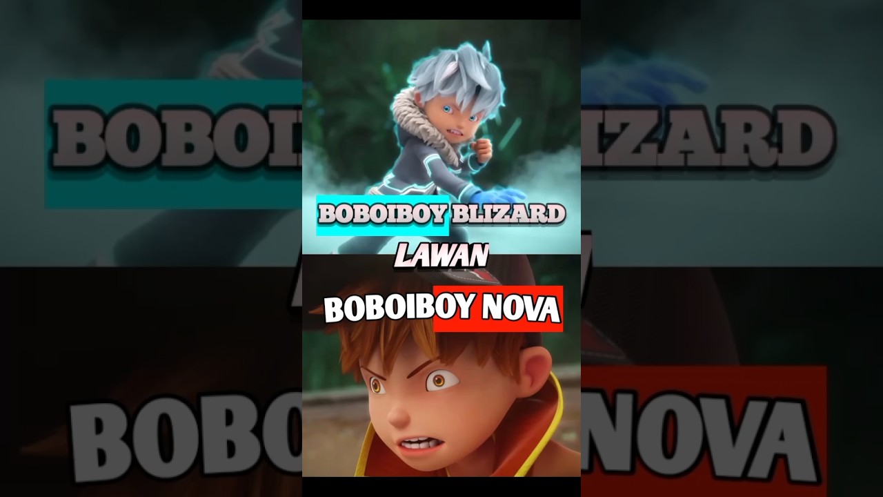 Epic Showdown: Boboiboy Nova vs Blizard! 🔥 #BoboiboyGalaxy