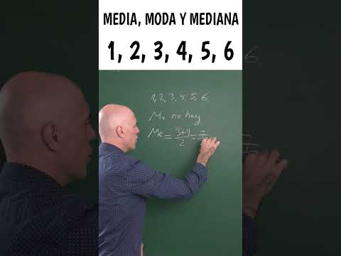 MODA, MEDIANA Y MEDIA. Estadística básica