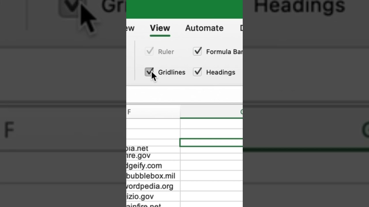 Quickly Remove Gridlines in Excel 🧹