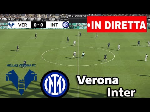 🔴 Hellas Verona vs Inter Serie A 2025| Partita in DIRETTA | simulazione dal vivo