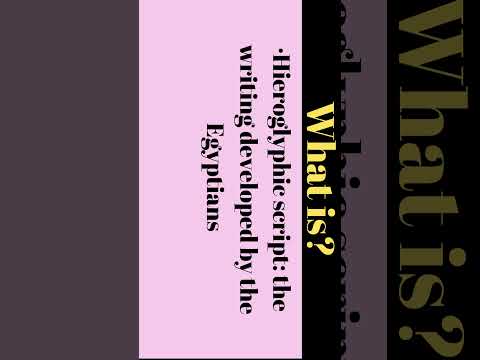 Hieroglyphic-script
