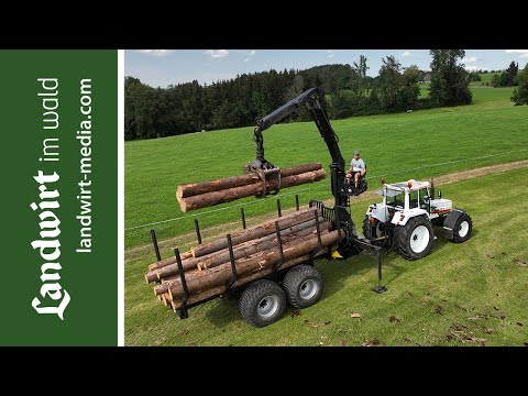Selbstgebauter Rückeanhänger | LANDWIRT im Wald