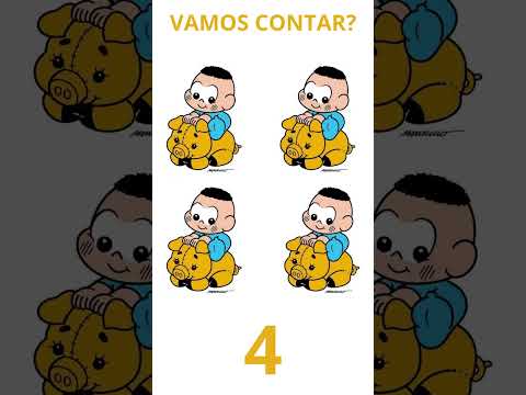 Contar os números de 1 a 5 - Atividades Educação Infantil - Matemática - Noções de Quantidade