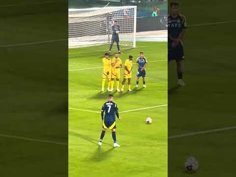 Ronaldo's 1st Freekick Of The Season 😳  #football #ronaldo #shorts #freekick