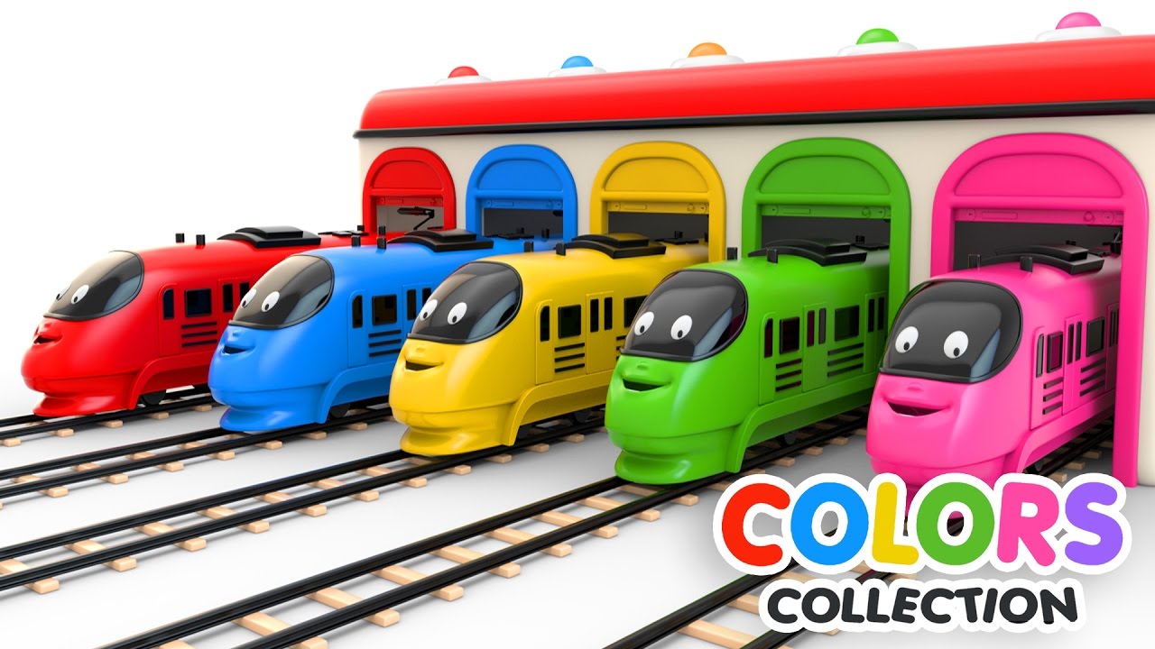 Learn Colors with Fun Toy Trains & 3D Games for Kids ππ¨