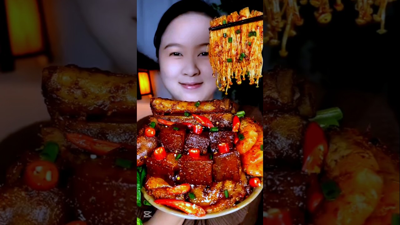Korean Pork Fry & Chinese Food Mukbang 🍽️