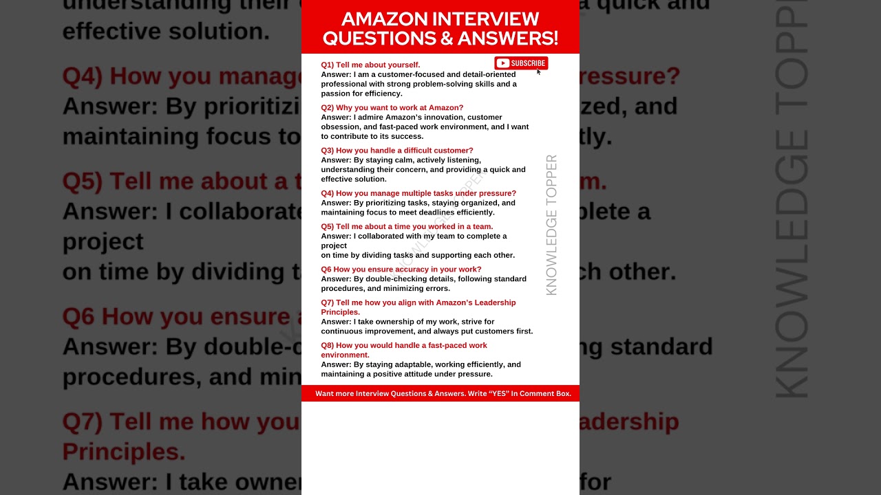 Ace Your Amazon Interview: 8 Essential Questions & Expert Answers 🤝