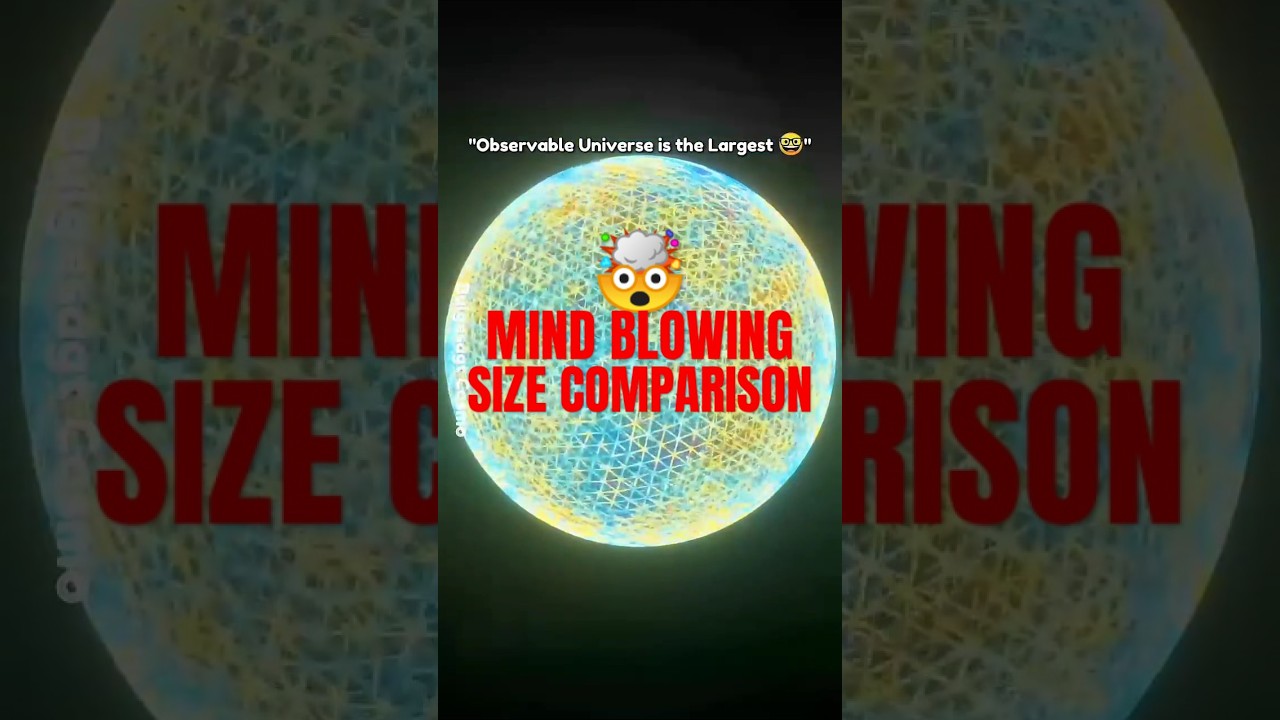 Mind-Blowing Universe Size Comparison 🌌