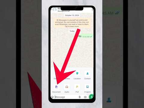 WhatsApp par pdf file kaise bheje 😱 How to send pdf file on whatsapp 2025 | #shorts