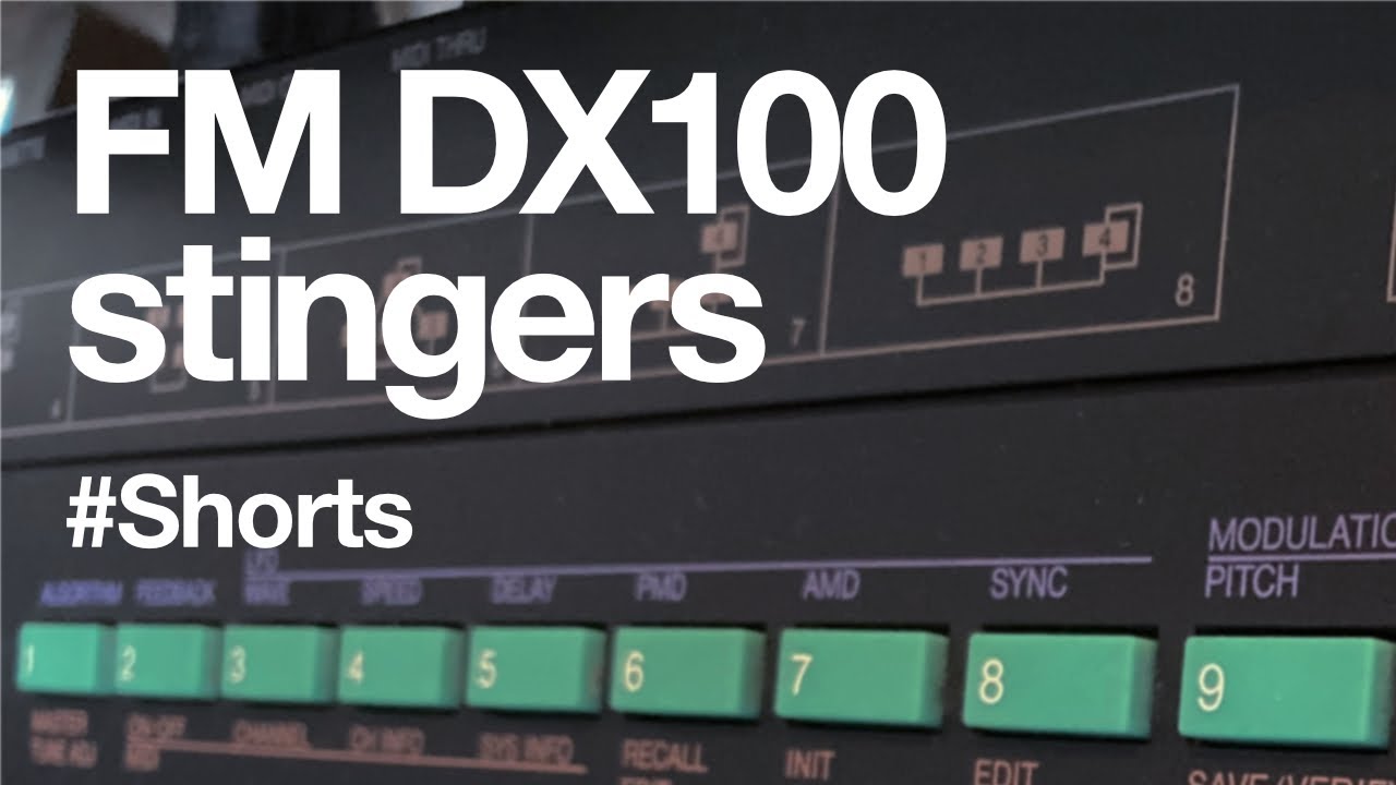 Yamaha FM Stinger DX100 Detroit Techno 🎶