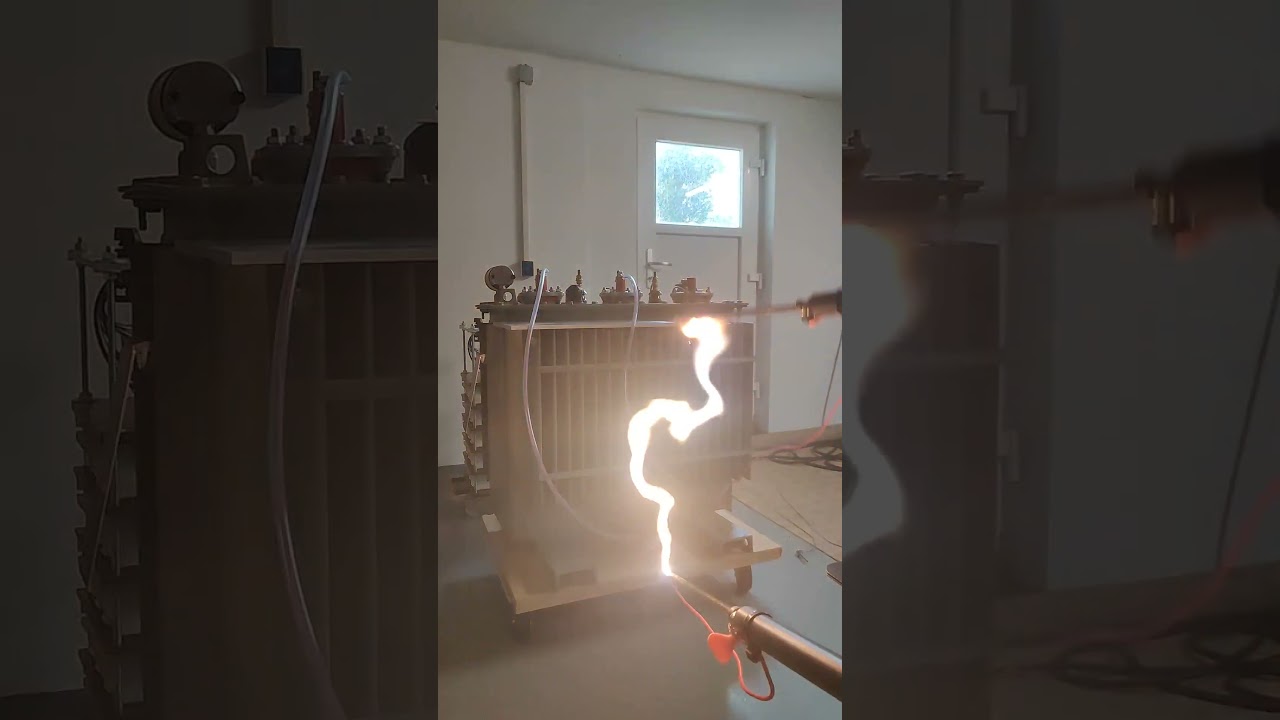 High Voltage Transformer Arc Discharge Explained ⚡ | Short Circuit Demonstration