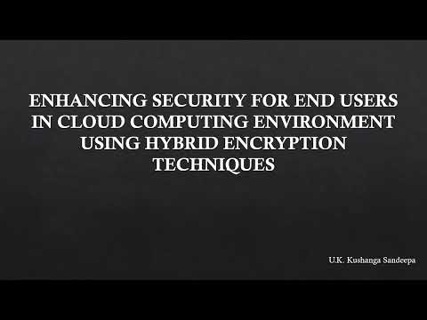 Secure Cloud Computing Access via Hybrid Encryption Thesis Presentation