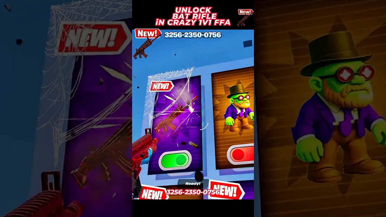 Master the Bat Rifle in Fortnite's Crazy 1v1 FFA! 🔫