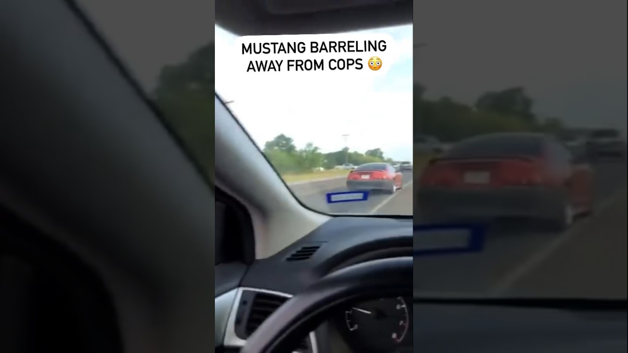 V8 Epic Police Chase: V8 Mustang Roars on the Highway 🚓