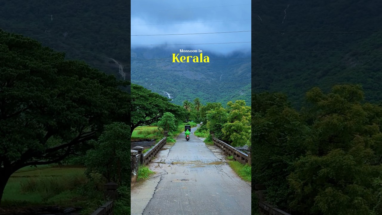 Monsoon Days in Kerala #shortsvideo #travel