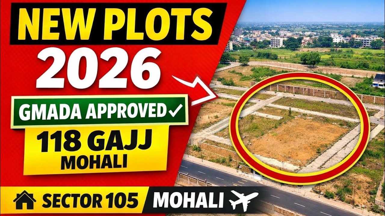 Sector 105 Mohali New Plots 2026 | GMADA Approved 🔥
