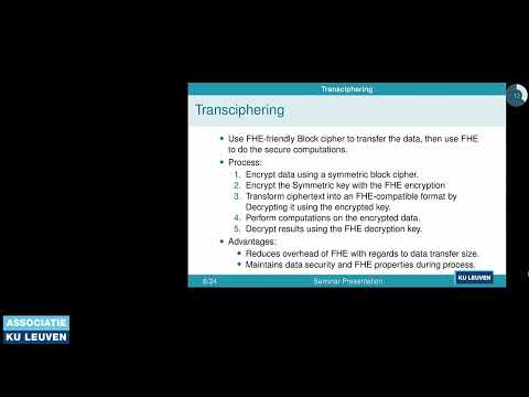 COSIC Seminar "Exploring Practical Privacy-Preserving Data Processing with..." (Yarne Thijs, COSIC)