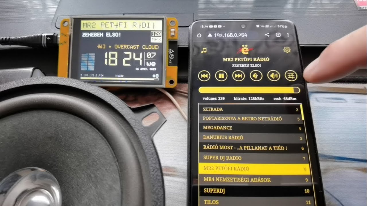 yoRadio: ESP32-Based Internet Radio Player 📻