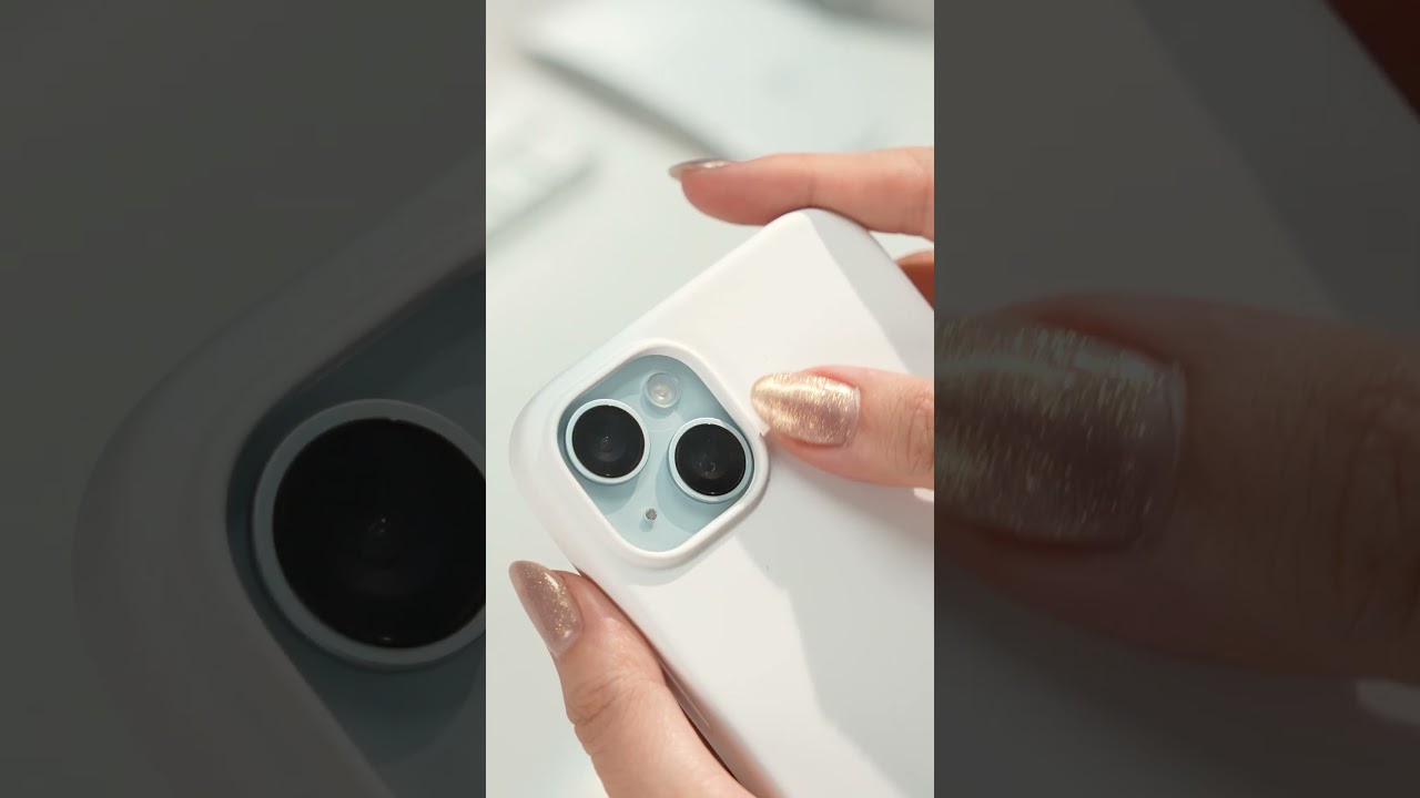 Apple iPhone 15 Plus Silicone Case in White 🤍