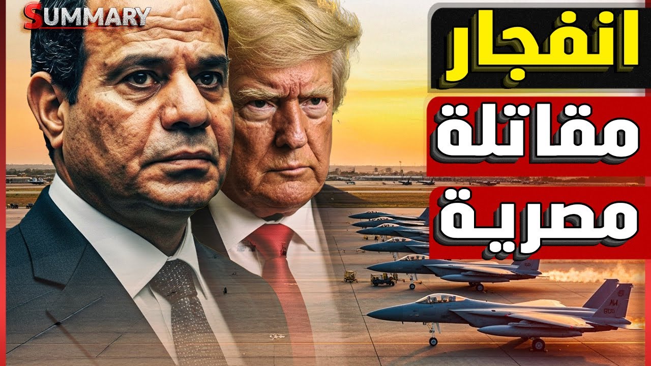 إنذار حرب: ترامب يصدر أمرًا عاجلًا بتوريد مقاتلات F-15 لمصر بسرعة