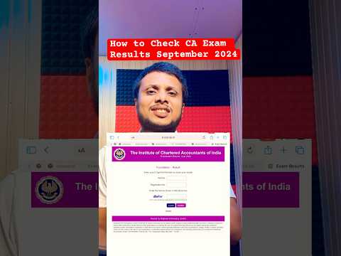 How to Check CA Exam Results September 2024