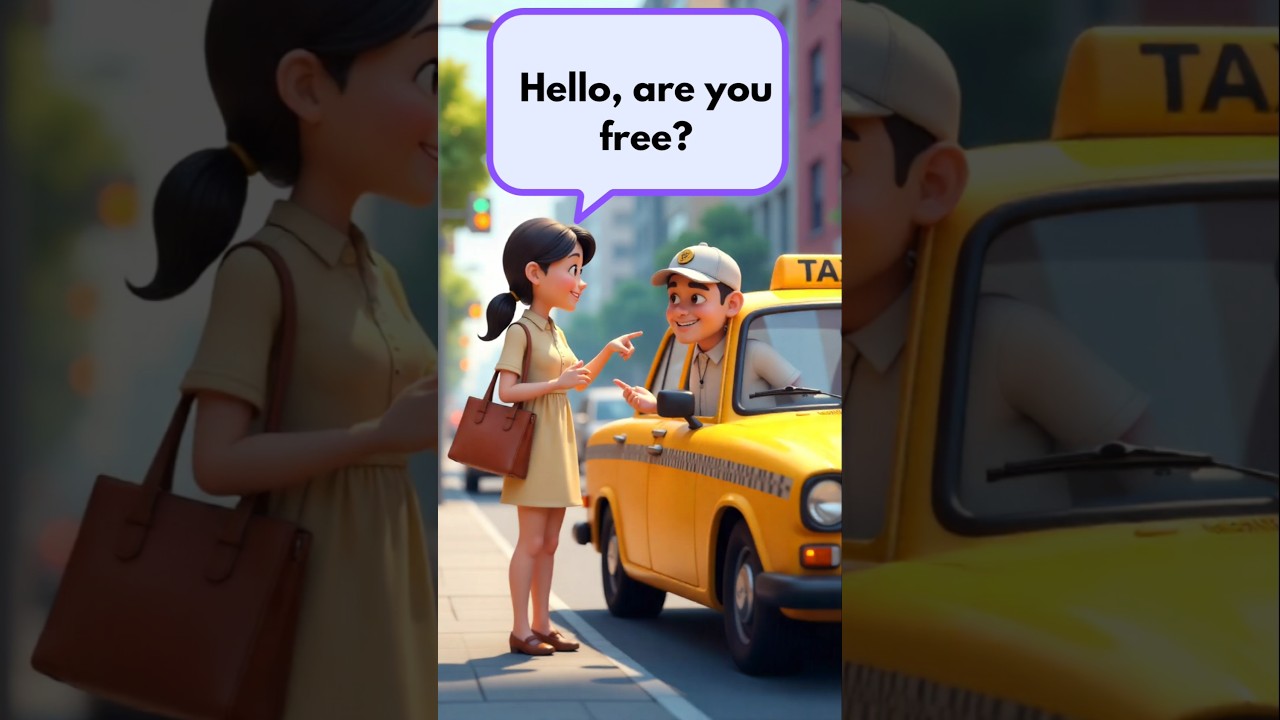 Easy Taxi Passenger Conversation for Beginners 🚕 | Learn English Quickly