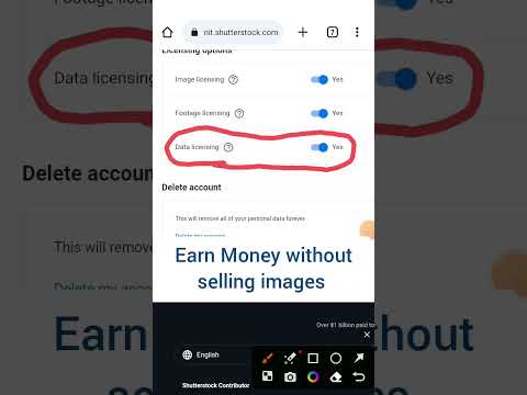 Earn Money without selling images on Shutterstock Contributor| on data licensing option 💲