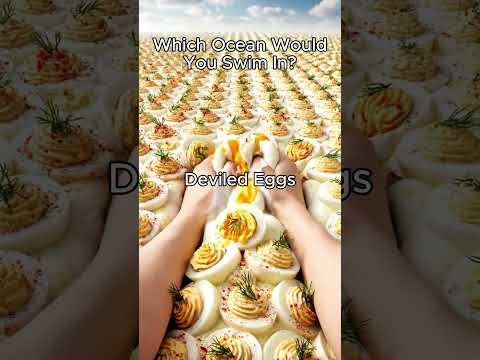 Which Ocean Would You Swim In : Food Edition #ai #asmr