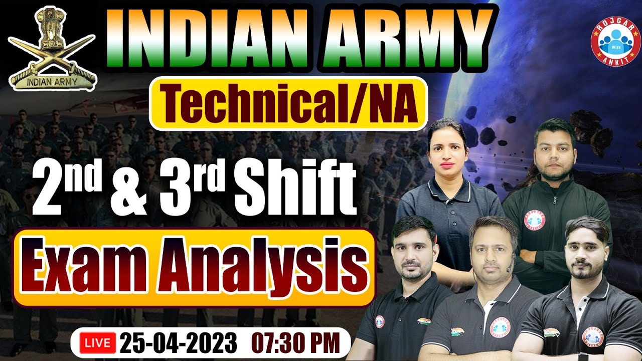 Army Tech/NA Exam 2023 Analysis (25th April) 📄