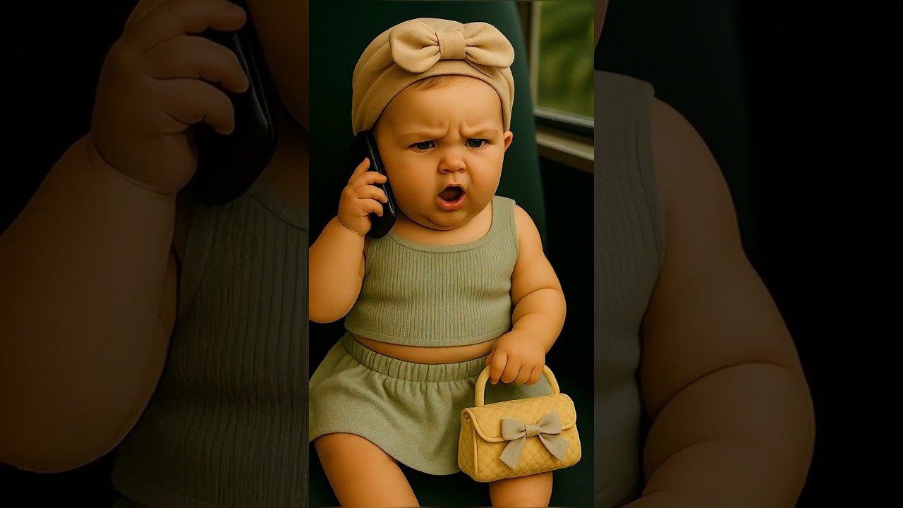 Adorable Baby's Sweet Message: 'Alo Mama, I'm on My Way!' 😊