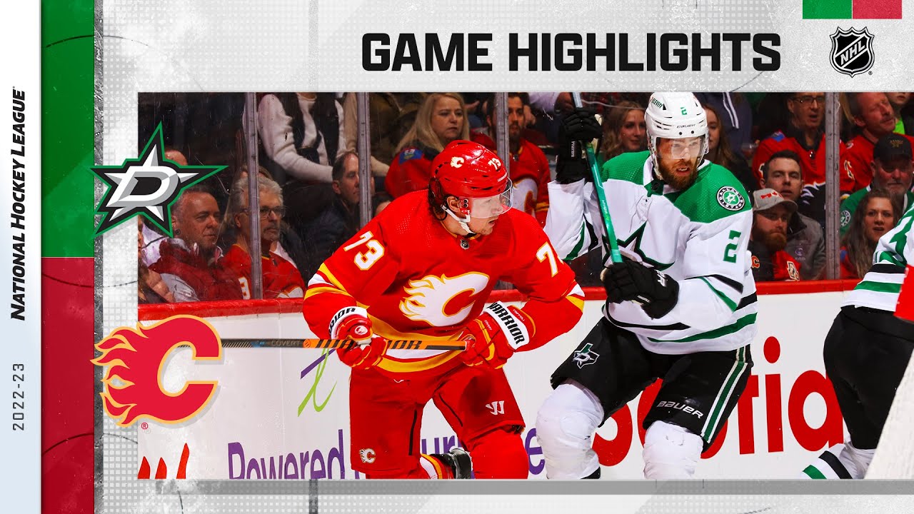 Stars @ Flames | NHL Highlights 3/18 🏒