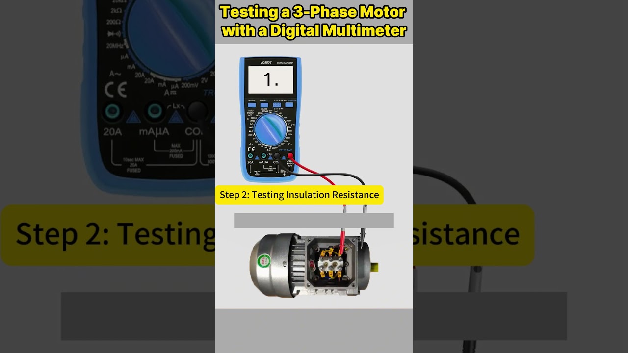 Testing a 3-Phase Motor with a Multimeter ⚙️