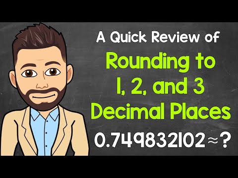 How to Round Decimals (1, 2, and 3 Places) | Rounding Off Decimals | Math with Mr. J