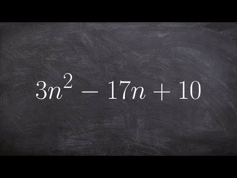 Learn How to Factor This Trinomial Using AC Method and Grouping