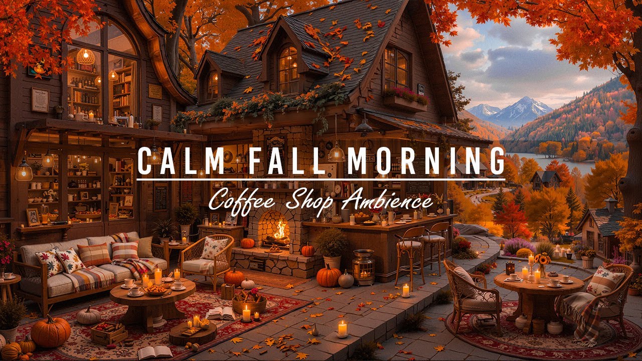 Relaxing October Jazz for Stress Relief ☕