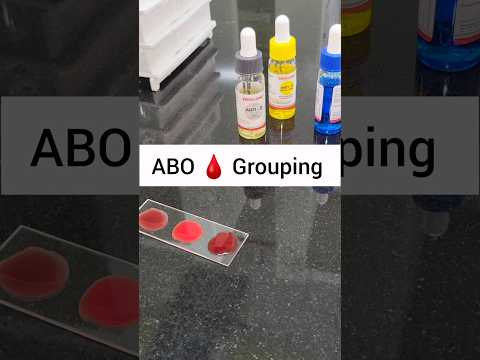 ABO blood grouping- MBBS Pathology Practical- Blood typing🩸 or Blood Grouping🩸 step by step #shorts