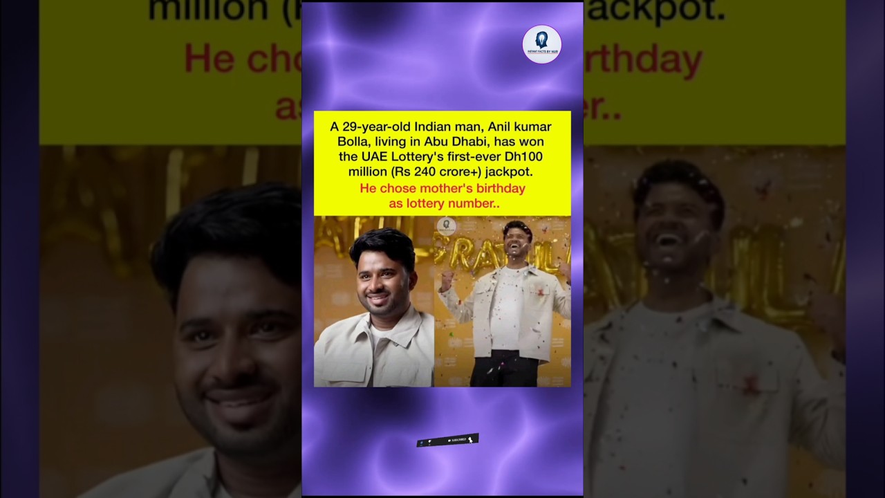 Man Wins ₹240 Crore UAE Lottery Using His Mother’s Birthday! 🎉